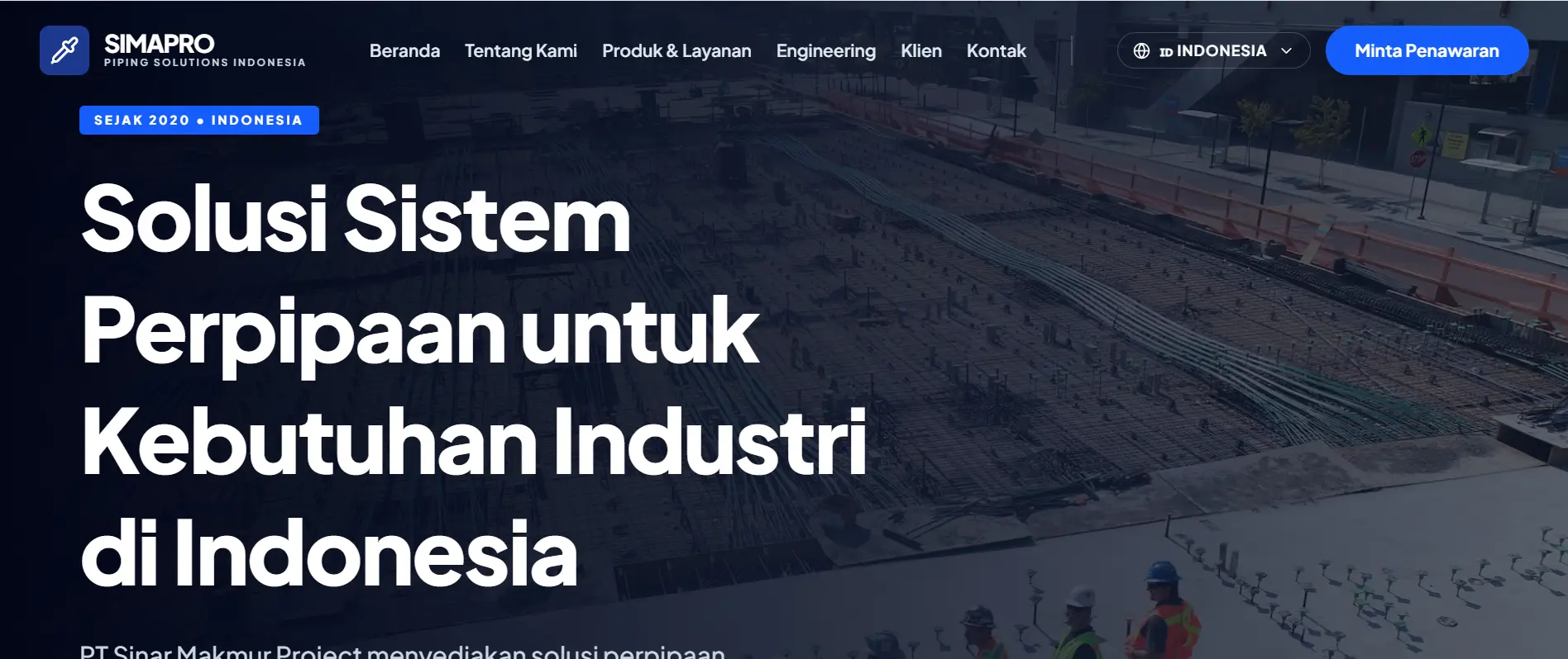 Website Sinar Makmur Project - Company Profile by GHO TECH
