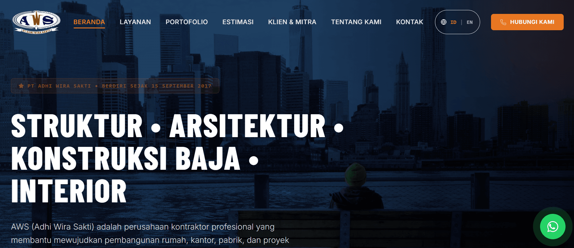 Website AWS Adhi Wira Sakti - Company Profile / Kontraktor Umum by GHO TECH