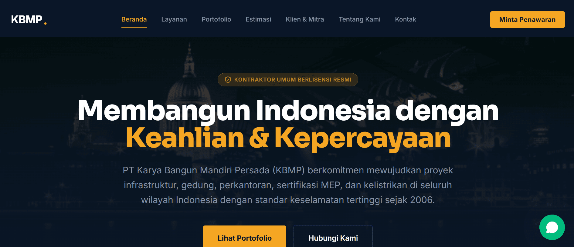 Website KBMP Company Profile - Company Profile by GHO TECH