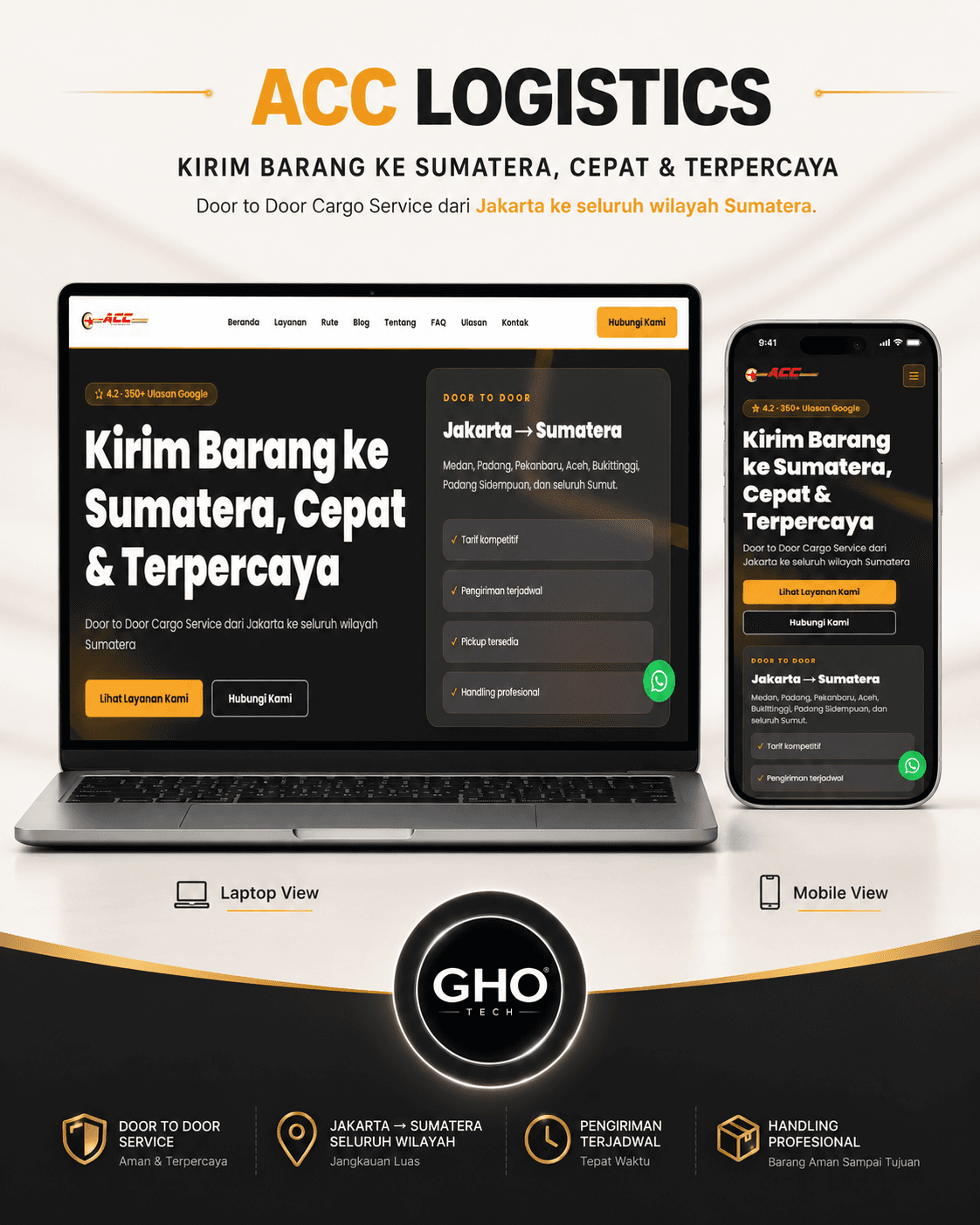 Website ACC Logistik - Website Logistik by GHO TECH