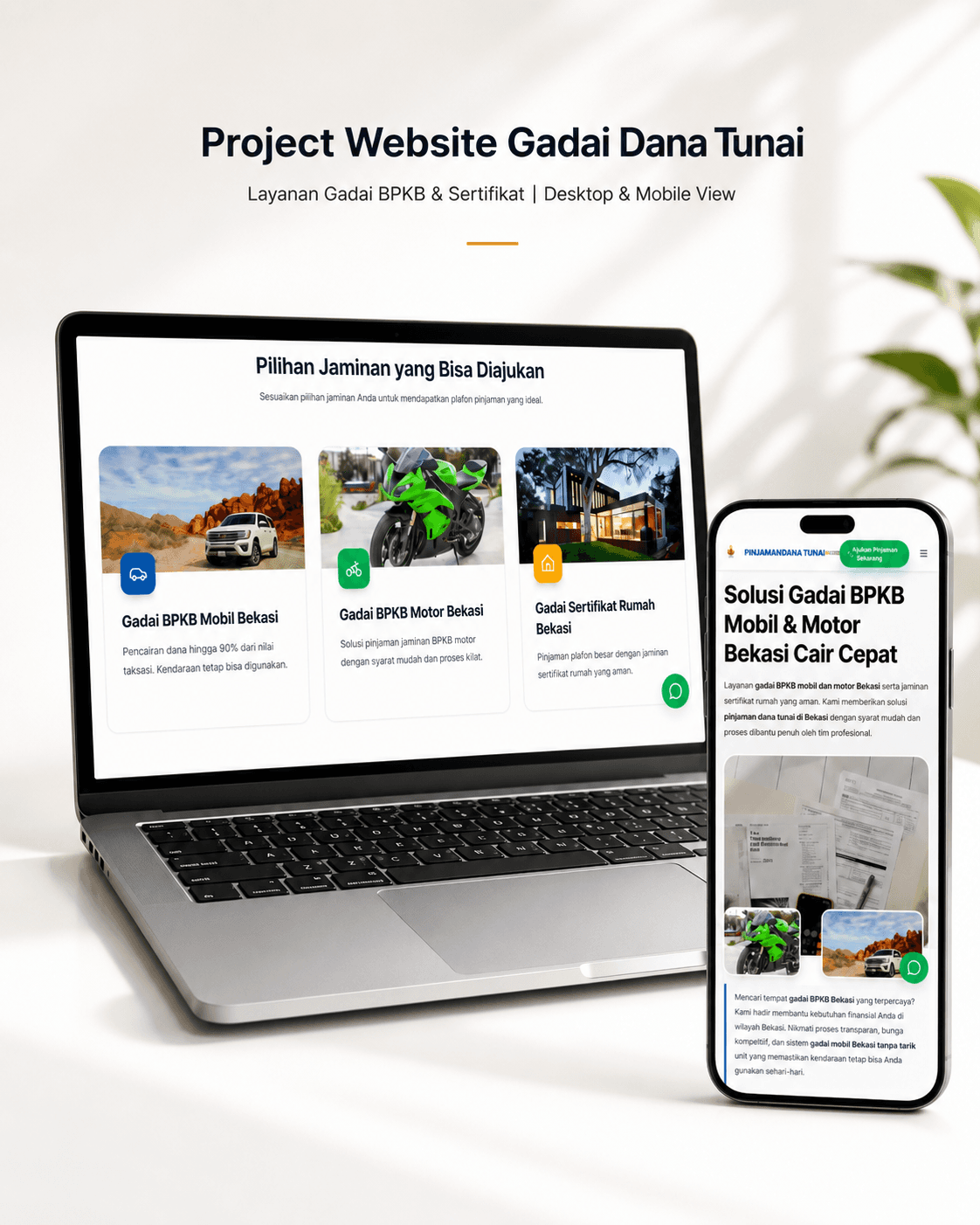 Website Gadai Dana Tunai - Website Finance by GHO TECH