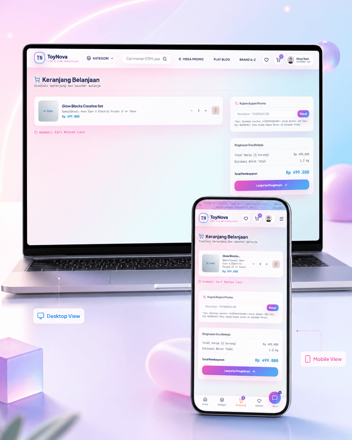 Website ToyNova E-commerce - E-commerce UI / Marketplace Demo by GHO TECH